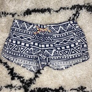 Adorable Soft Navy and White Patterned Shorts